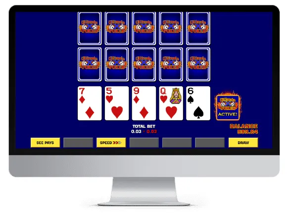 joker poker on computer screen
