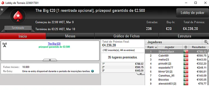 Ablanq Vence o The Hot BigStack Turbo e ivanildo o The Big €100 103