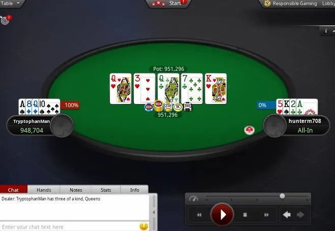 "hunterm708" final hand