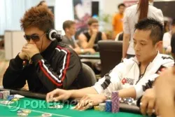 Raymond Wu emerged victorious from his clash with Bryan Huang.