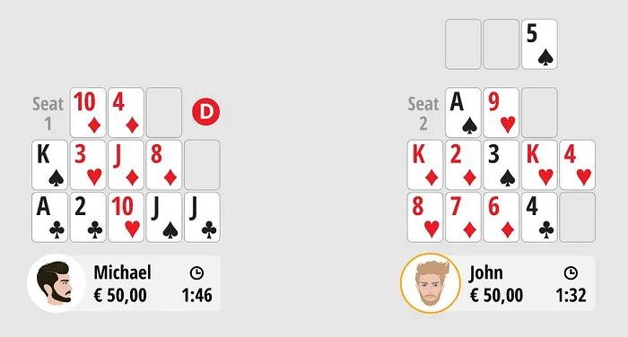 regras poker chinês Open-face Chinese poker (OFC) 