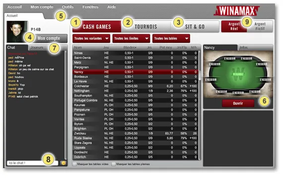 Le nouveau logiciel Winamax.fr 101