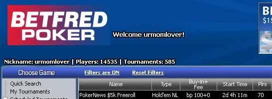Domingo às 16:35 ,000 PokerNews Cash Freerolls na Betfred Poker 101