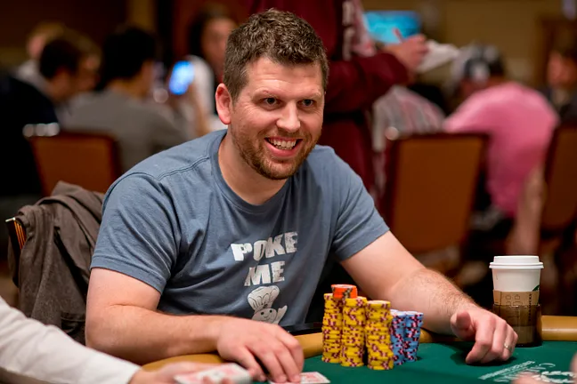 Greg Hobson starts Day 2 as the chip leader!