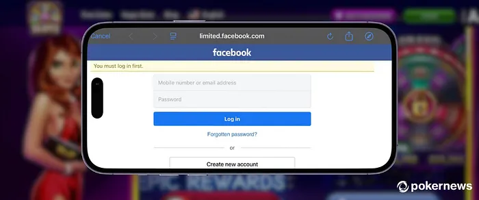 House of Fun login with Facebook