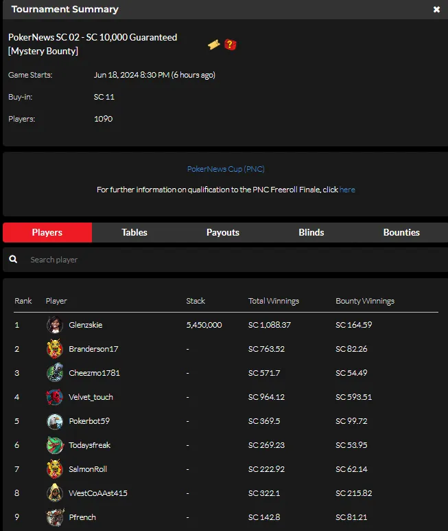 Glenzskie PokerNews SC 02