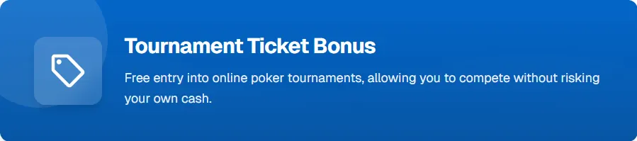 Tournament Ticket Bonus Banner