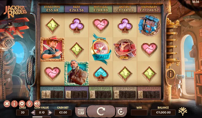 jackpot raiders slot game