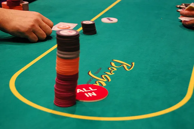 From This Point Forward in Event 15 ($1,090 Six-Max NLHE Re-Entry), the Words on this Button Are For Real