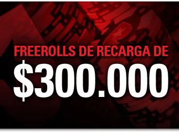 Freerolls de Recarga de $300.000 na PokerStars 0001