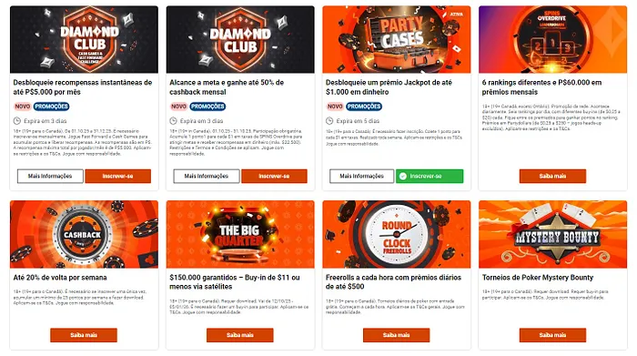 promoções partypoker