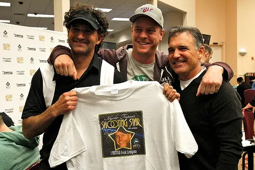 Chris Trapani, chip leader du jour 1b du World Poker Tour Bay 101 Shooting Star.