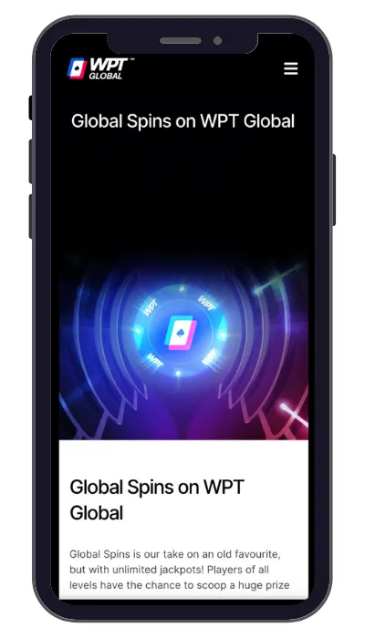 WPT Global Spins on Mobile