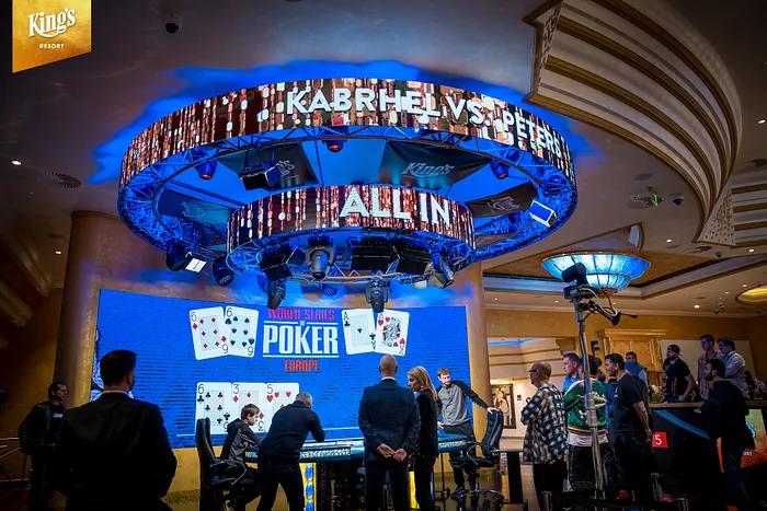 David Peters versus Martin Kabrhel in the last hand of the WSOPE Super High Roller