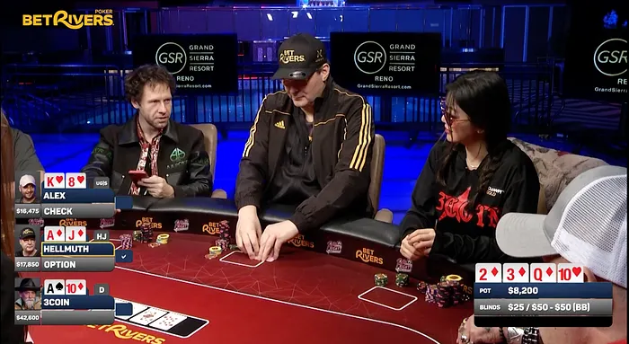 What Poker Hand Had One Playing Saying “You Just Got Trapped By Hellmuth"? 102