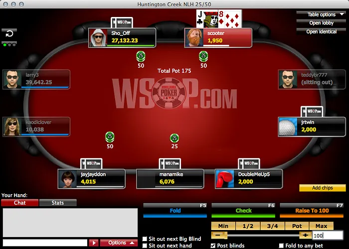 WSOP.com screenshot