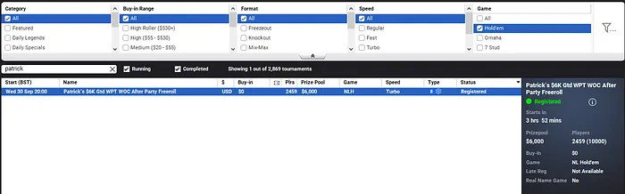 Patrick Leonard Freeroll