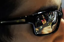 Wearing Sunglasses and Headphones