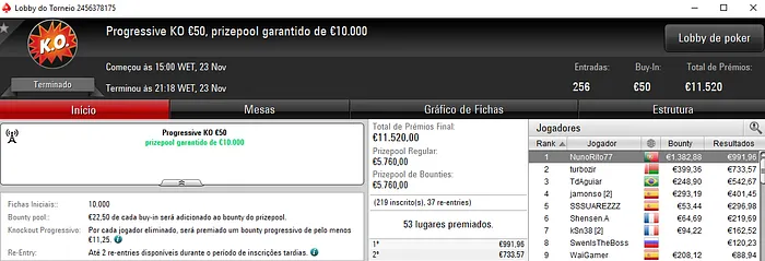 kakiers Vence o Eliminator €200 e Fatura €3,857 na PokerStars.FRESPT & Mais 102