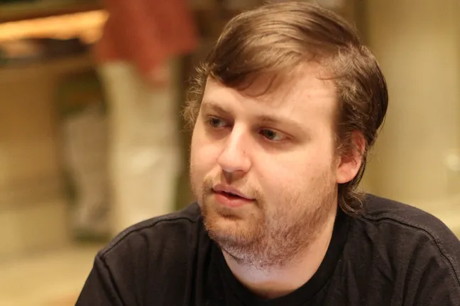 Joe McKeehen is siphoning chips from Attilio Bitondo one preflop raise at a time