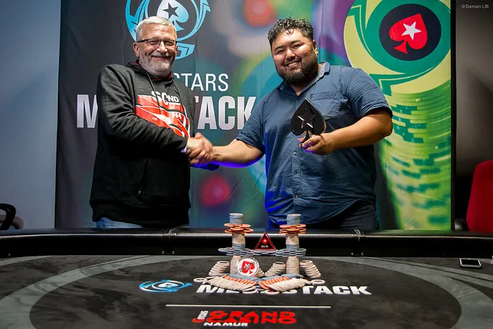 Deal à 5 puis deal à 2 sur le MegaStack Namur 2017