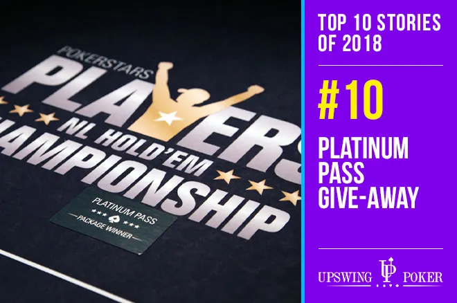Top 10 Stories of 2018, #10: PokerStars' Platinum Pass Give-Away