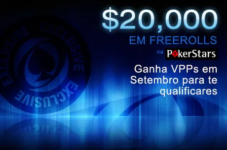 Setembro traz $20.000 em freerolls exclusivos na PokerStars 0001