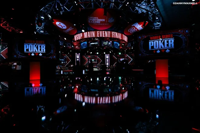 Mesa da TV WSOP