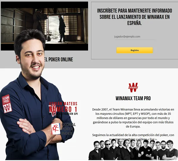 Winamax Abre Site em Espanha à Espera de Licença para Operar 101