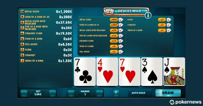 Jugar al Poker Deuces Wild