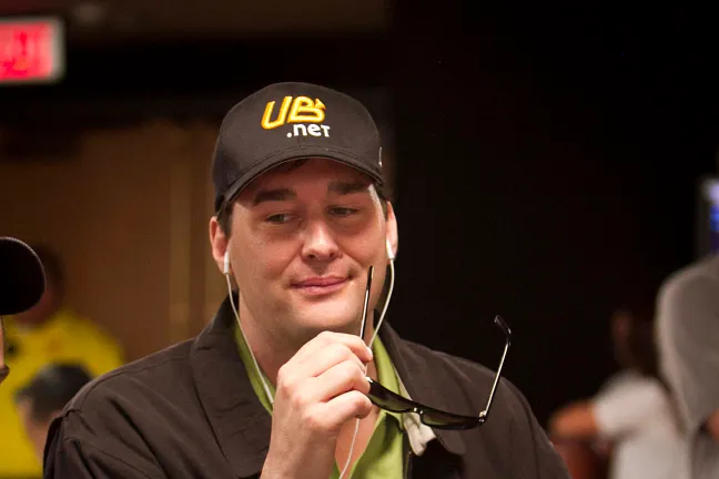 Phil Hellmuth now on the rail