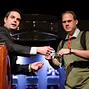 Jack Effel presents the gold bracelet to Chris Dombrowski, winner of Event #30: $1,000 No-Limit Hold'em