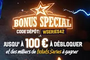 Winamax Series : Bonus de Dépôt Jusqu’à 100 € + des Tickets Offerts