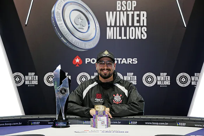 Felipe Sena campeão do BSOP Winter Millions 2023
