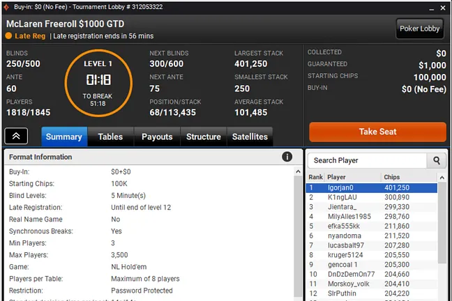 Still Time for a Shot at $1,000 Guaranteed Prize Pool
