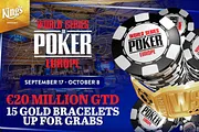 €20 Million GTD Across 15 Bracelets in 2025 WSOP Europe Schedule