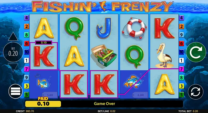Fishin' Frenzy Slot minimum win 