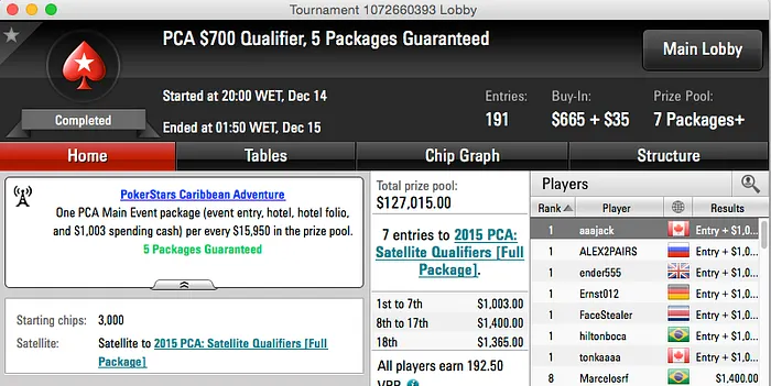 "hiltonboca" vai ao PokerStars Caribbean Adventure 2015 101