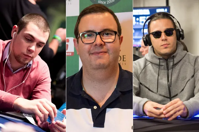 Rui "RuiNF" Ferreira, Carlos "Tacuara" Branco e Pedro "HanzooKid" Marques