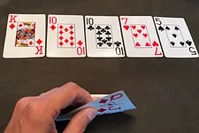 A Royal Flush Draw That Doesn't Get There: Bluff River or Give Up?
