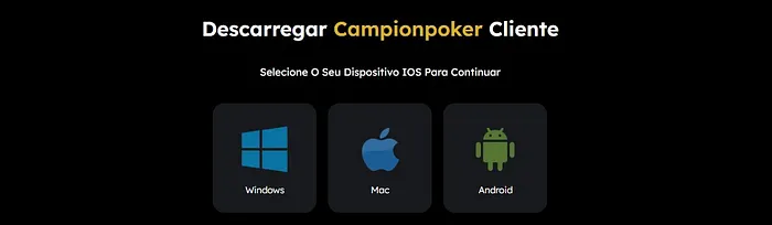 download aplicativo championpoker app
