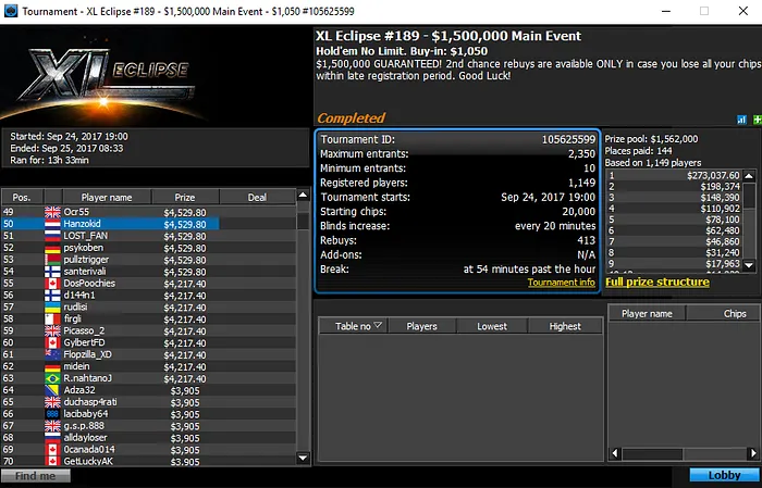 Naza114 11º na Powerfest #324 (,177) & Muitos Mais Resultados Lusos 104