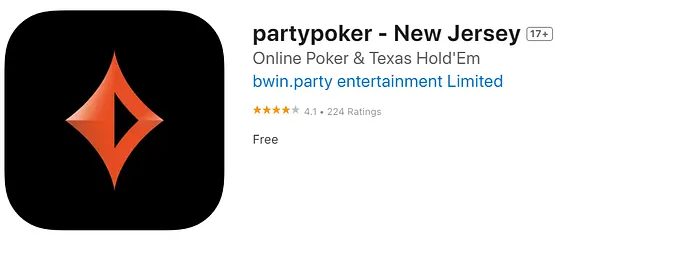 PartyPoker NJ - iOS