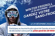 PMU Poker : Jouez le Winter Freeroll pour un Joyeux Noël (20.000€ GTD)