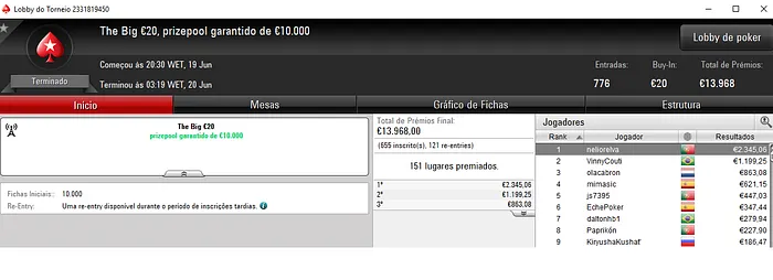 PokerStars.FRESPT: Scratchh22 Conquista Midnight Express €20 & Mais 103