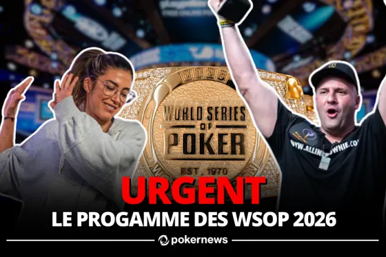 Programme WSOP 2026