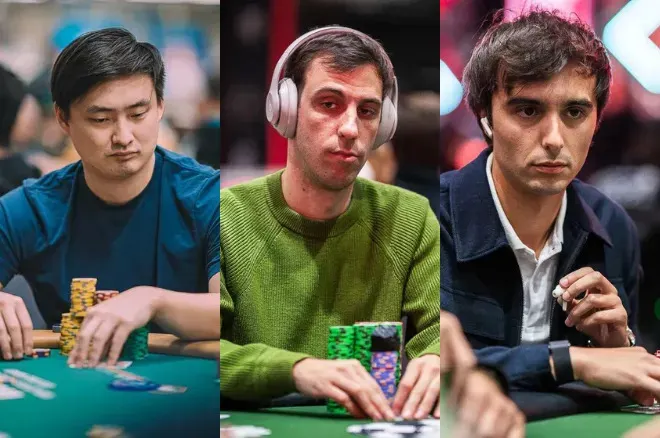 Main Event chip leaders