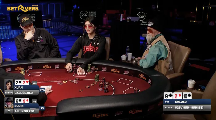 Randy “3Coin” Sadler Felted in Back-to-Back Hands in Hellmuth’s Home Game 104