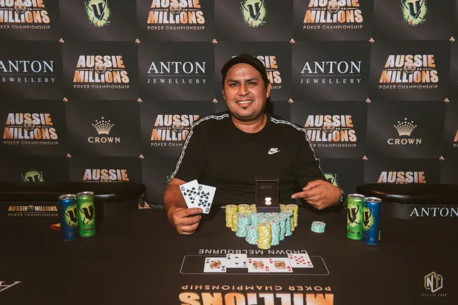 2019 Aussie Millions Bounty Champion Luis Arrilucea