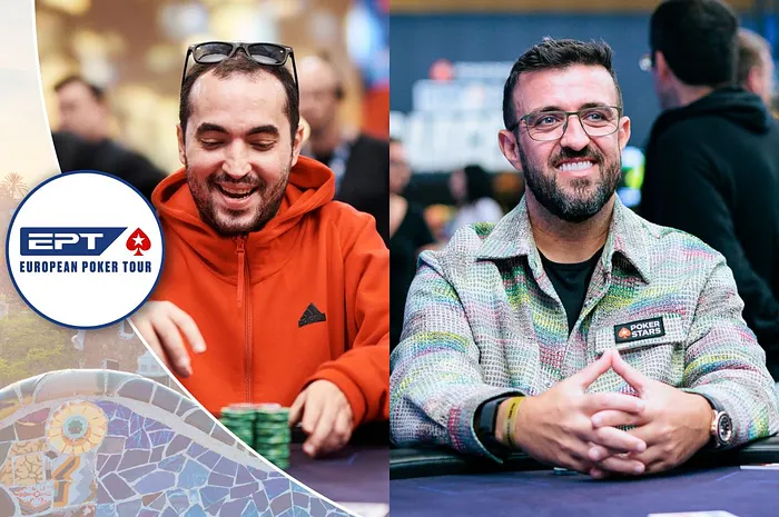 João Sydens e André Akkari no EPT Barcelona Main Event